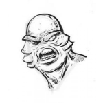 Dibujo para colorear Trescarar Dibujo De Moustruo De Tres Caras Para Pintar Y Colorear Monstruo De 3caras