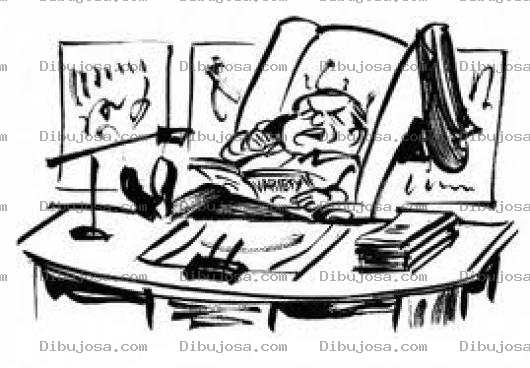 Dibujo para colorear Jefeacomodado Dibujo De Jefe Acomodado Con Los Pies Sobre Su Escritorio Para Pintar Y Colorear Jefe Orgulloso Y Prepotente