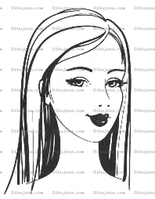 Dibujo para colorear Guerabonita Canchitalinda Chelitabonita Para Pintar Y Colorear Chica Rubia De Pelo Lacio