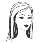 Dibujo para colorear Guerabonita Canchitalinda Chelitabonita Para Pintar Y Colorear Chica Rubia De Pelo Lacio