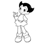 Dibujo para colorear Astrogirl Dibujo De La Hermana De Astroboy Para Colorear