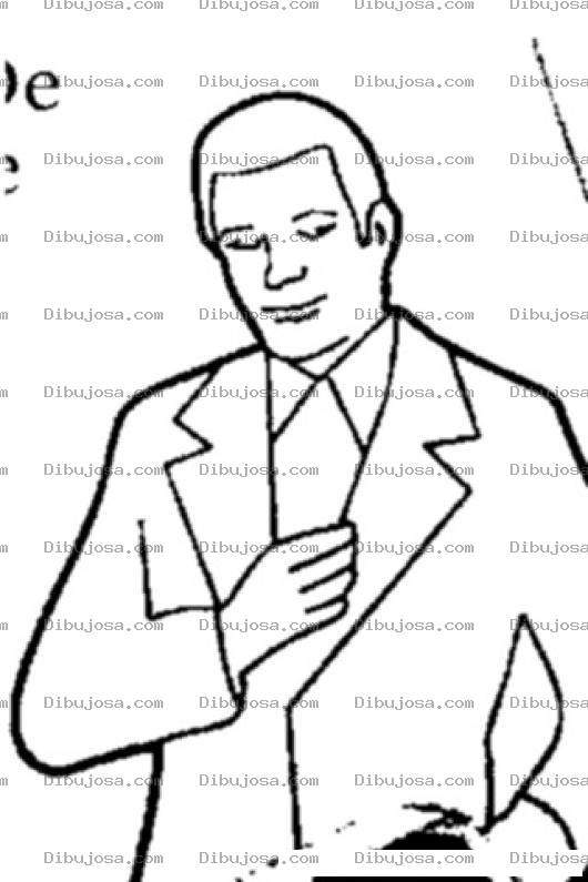 Dibujo para colorear Colorear Hombre Con Saco