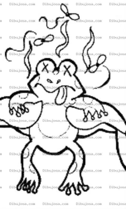 Dibujo para colorear Sapoapestoso Dibujo De Una Sapo Apestoso Para Pintar Y Colorear Ranaapestosa Ranaapestoza Sapoapestozo Rana Apestoza Y Y Maloliente Sapo Apestozo