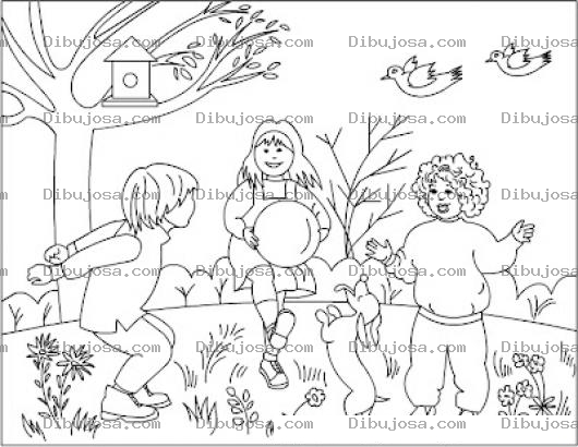 Dibujo para colorear Dibujo De Patojos Jugando En Un Patio Para Pintar Y Colorear Ischocos Felices Zipotes Contentos Peladitos Jugando Cipotios En El Jardin Ixocos Jugetones Chiquillos Alegres Infantes Retozando
