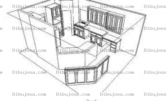 Dibujo para colorear Oficina Cubiculo Para Colorear