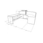 Dibujo para colorear Dibujo De Cubiculo De Secretaria Recepcionista Para Pintar Y Colorear