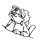 Dibujo para colorear Mujeraburrida Dibujo De Una Mujer Aburrida Sentada Para Pintar Y Colorear