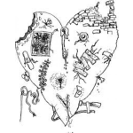 Dibujo para colorear Corazonroto Dibujo De Corazon Lastimado Para Colorear Corazon Roto