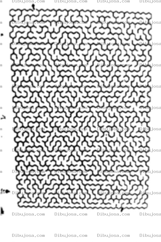 Dibujo para colorear Juego De Laberinto Dificil Para Imprimir Y Jugar En Papel