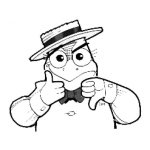 Dibujo para colorear Dibujo De Pajaro Con Sombrero Para Colorear
