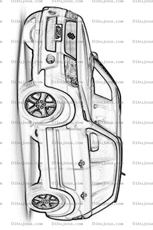 Dibujo para colorear Dibujo De Suzuki Grand Vitara Para Pintar Y Colorear