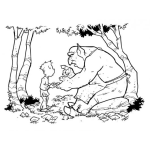 Dibujo para colorear Gnomo Consejero Dibujo De Un Gnomo Verde Dando Consejos A Un Nino Para Pintar Y Colorear Al Primo De Shreck