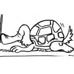 Dibujo para colorear Perrotortuga Dibujo De Perro Tortuga Para Pintar Y Colorear Tortugaperro