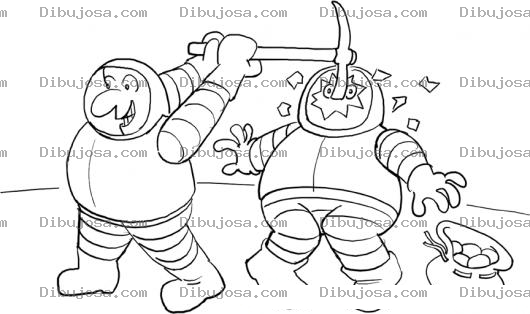 Dibujo para colorear Dibujo De Accidente De Astronauta Para Pintar Y Colorear Accidente En La Luna