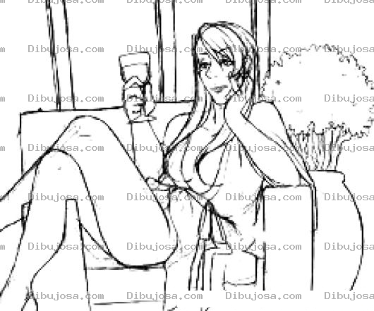 Dibujo para colorear Meretriz Dibujo De Meretris Para Pintar Y Colorear