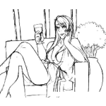 Dibujo para colorear Meretriz Dibujo De Meretris Para Pintar Y Colorear