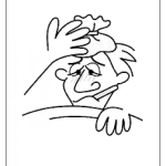 Dibujo para colorear Abuelitoenfermo Dibujo De Abuelito Enfermo De Gripe Y Fiebre Para Colorear Viejito Con Temperatura Alta