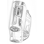Dibujo para colorear Dibujo De Auto Audi A4 Para Colorear Y Pintar
