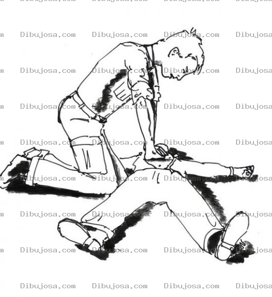 Dibujo para colorear Primerosauxilios Dibujo De Primeros Auxilios Para Pintar Y Colorear RCP