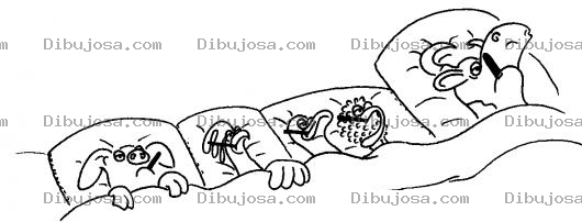 Dibujo para colorear Animales Con Fiebre Para Pintar Y Colorear