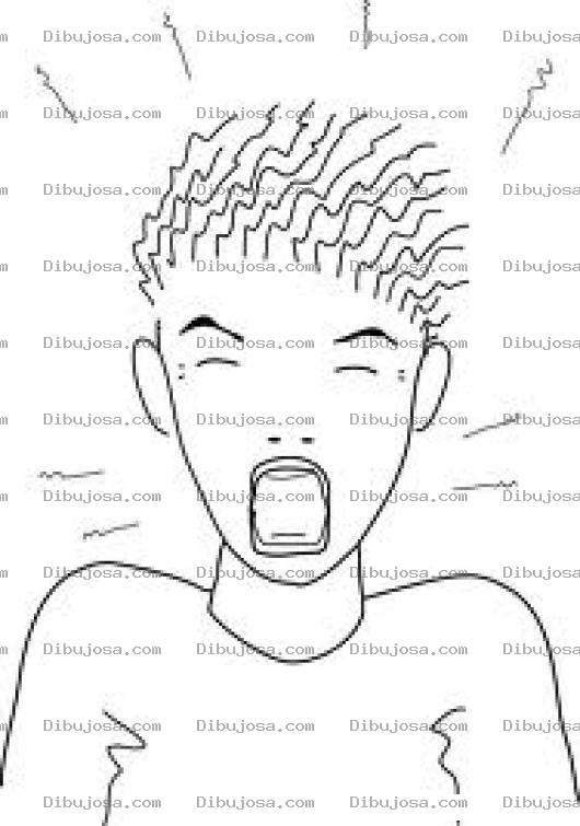 Dibujo para colorear Nino Gritando Dibujo De Patojo Griton Para Colorear Un Grito De Muchachito