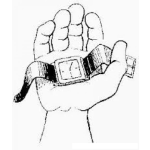 Dibujo para colorear Relojenmano Dibujo De Un Reloj En Mano Para Colorear Mano Sosteniendo Un Reloj De Pulsera