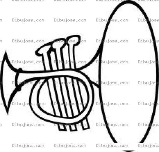 Dibujo para colorear Trompetota Para Colorear