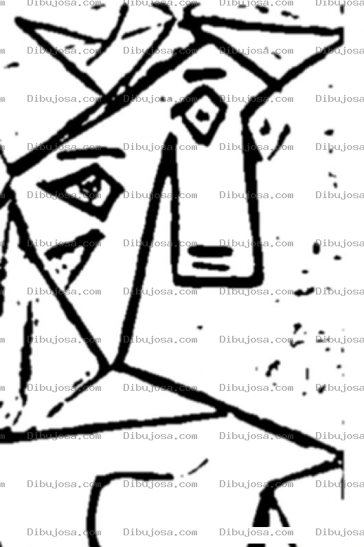 Dibujo para colorear Pintura De Picasso Robada En Grecia En La Galeria Nacional De Atenas Para Pintar Y Colorear Cuadro De Picasso Robado