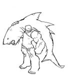 Dibujo para colorear Cazador De Tiburones Para Colorear