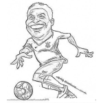 Dibujo para colorear Dibujo De Ronaldo Para Pintar Y Colorear Caricatura De Ronaldogordo