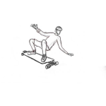 Dibujo para colorear Dibujo De Skater Para Pintar Y Colorear Sk8er