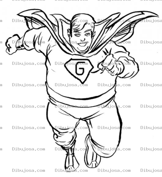 Dibujo para colorear Supergordo Dibujo De Super Gordo Para Pintar Y Colorear Gordosuper Super Gordito