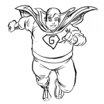 Dibujo para colorear Supergordo Dibujo De Super Gordo Para Pintar Y Colorear Gordosuper Super Gordito