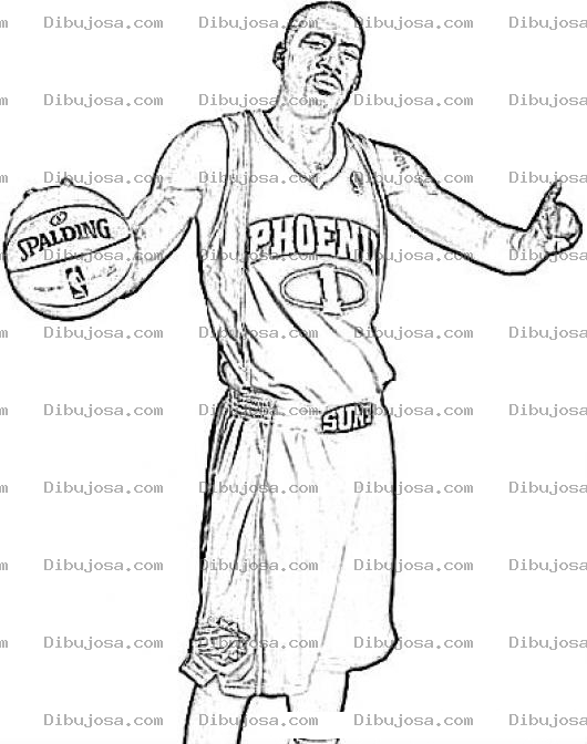 Dibujo para colorear Amarestoudemire Coloring Page Dibujo De Amare Stoudemire Jugado De Los Phoenix De La Nba Para Pintar Y Colorear A Stoudemireamare Amar Estoudemir