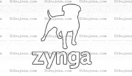 Dibujo para colorear Zyngazynga Dibujo Del Pero De Zynga Para Pintar Y Colorear Zinga