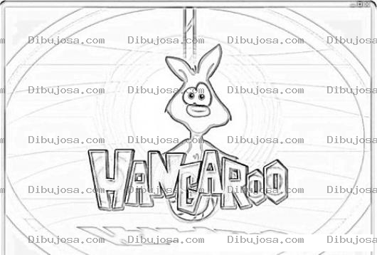 Dibujo para colorear Hangaroo Dibujo Del Juego De Hangaroo Para Pintar Y Colorear Jangaru El Juego De Ahorcado Del Canguro