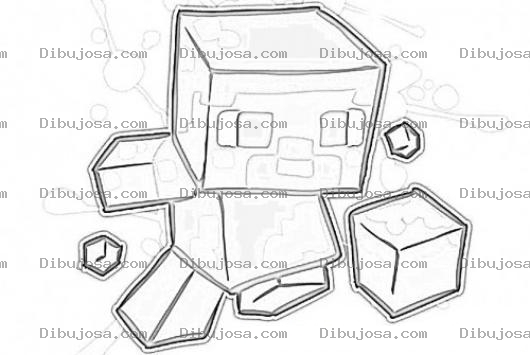 Dibujo para colorear Minecraft Dibujo Del Juego De Mine Craft Para Pintar Y Colorear Craftmine