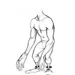 Dibujo para colorear Brazos Muy Largos Dibujo De Hombre Deforme De Brazos Largos Para Pintar Y Colorear Manotas Brazoslargos