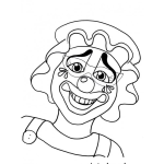 Dibujo para colorear Dibujo De Payasita Sonriendo Para Pintar Y Colorear