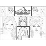 Dibujo para colorear Stardoll Juego De Vestir Para Pintar Y Colorear