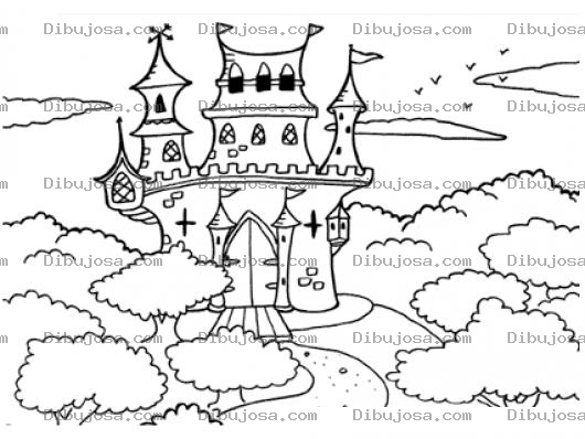 Dibujo para colorear Castillo En Las Nubes Para Colorear Castilloenlasnubes