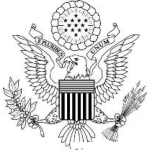 Dibujo para colorear Escudo De Los Estados Unidos De America Para Pintar Y Colorear