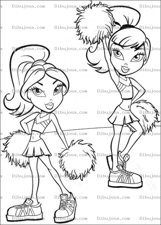 Dibujo para colorear Colorear Porristas Brats