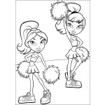 Dibujo para colorear Colorear Porristas Brats