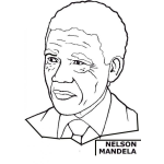 Dibujo para colorear Nelsonmandela Dibujo De Nelson Mandela Para Pintar Y Colorear Al Expresidenten De Sudafrica Mandelanelson