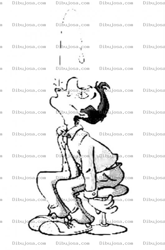 Dibujo para colorear Escupida Al Cielo Dibujo De Hombre Escupiendo Para Arriba Para Pintar Y Colorear Elqueescupealcieloenlacaralecae