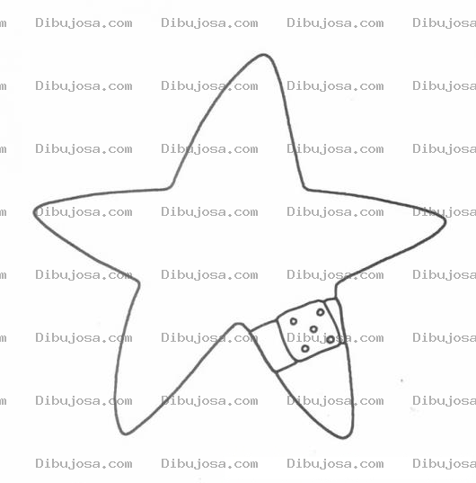 Dibujo para colorear Estrella Con Bandita Dibujo De Una Estrellita Cortada Con Una Curita Para Pintar Y Colorear Estrellita Lastimada
