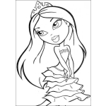 Dibujo para colorear Princesita Bratz para Pintar