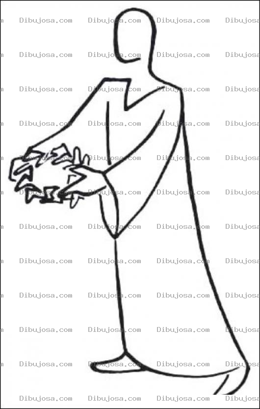 Dibujo para colorear Coronadejusticia Dibujo De La Corona De Justicia Entregada Por Un Angel Para Pintar Y Colorear Corona Celestial