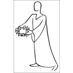 Dibujo para colorear Coronadejusticia Dibujo De La Corona De Justicia Entregada Por Un Angel Para Pintar Y Colorear Corona Celestial